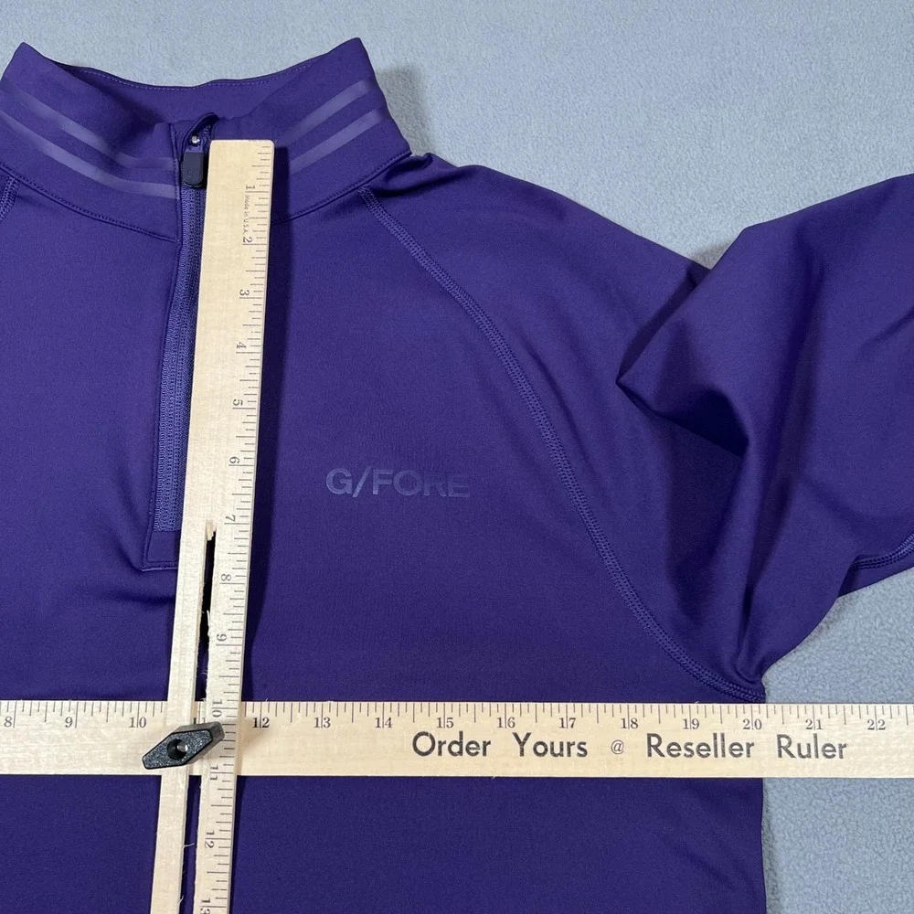 G/Fore 1/4 Zip Pullover Men Small Purple Quarter Zip Sweatshirt Long Sleeve Golf